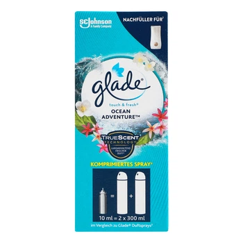 Микроспрей Glade Лазурная волна и магнолия сменный баллончик 10 мл (5000204076844)