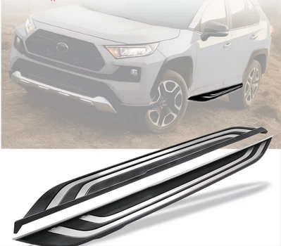 Алюмінієві бічні пороги OEM V2B (2 шт) для Toyota Rav 4 (2019 та новіші)