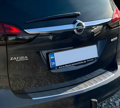 Накладка на задній бампер із нержавіючої сталі Carmos для Opel Zafira C Tourer 2011-2019