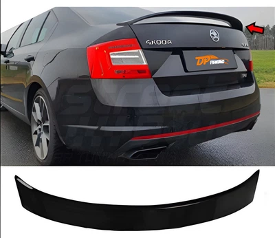 Спойлер DPT V-5 (черный глянец) для Skoda Octavia III A7 (2013-2019 гг), аэродинамический спойлер для Octavia