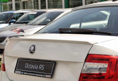 Спойлер DPT V-1 (черный глянец) для Skoda Octavia III A7 (2013-2019 гг), аэродинамический спойлер для Octavia
