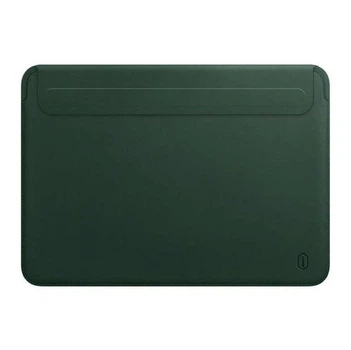 Кожаный чехол-папка WIWU Skin Pro 2 for MacBook Pro 13 (2016-2022) | Air 13 (2018-2020) | Air 13.6 (2022-2024) M1/M2/М3/M4 - зеленый green