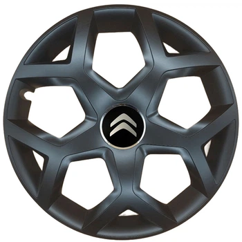 Колпаки SJS 435 Black R16 Citroen (Комплект 4 шт.)