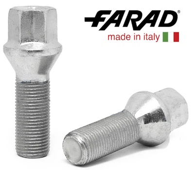 Болты колесные M14x1,25x33; Конус, Черный мат, ключ 17, Farad bk256 - шт.