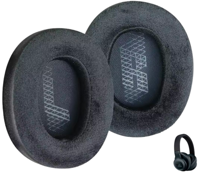 Амбушюры велюровые JBL e65BTNC, Live 650BTNC, Tune 660BTNC, Duet NC black черные