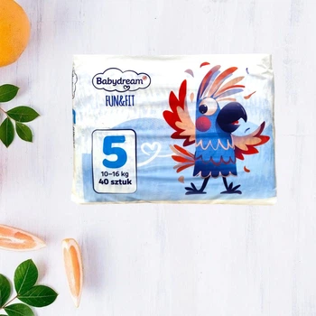 Підгузки Babydream Fun&Fit 5 Junior 10-16кг 40шт