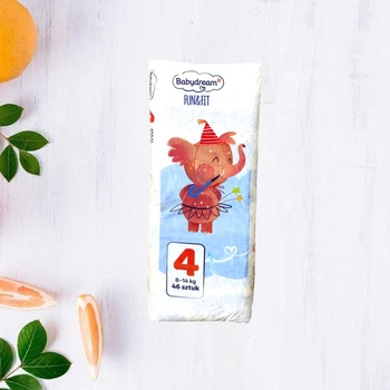 Підгузки Babydream Fun&Fit 4 Maxi 8-14кг 46шт