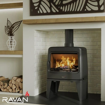 Чугунная дровяная печь-камин Ravan Tenesi 14 кВт