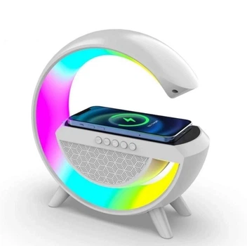 Розумна лампа з бездротовою зарядкою BT2301 RGB нічник світлодіодний настільний