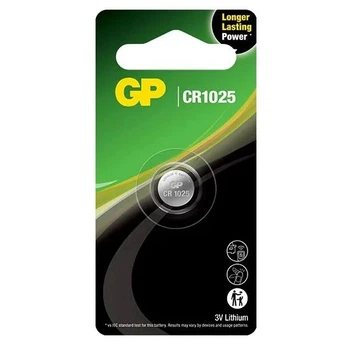 Батарейка литиевая GP CR1025, 3V, блистер 1 шт