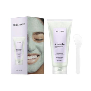 Охолоджуюча ліфтинг маска для обличчя для боротьби з набряками Hollyskin Artichoke Skin Perfecting Mask 250 г (4823109701359)