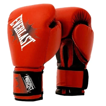Детские боксерские перчатки для боевых искусств Everlast, мягкие костяшки, красно-черные