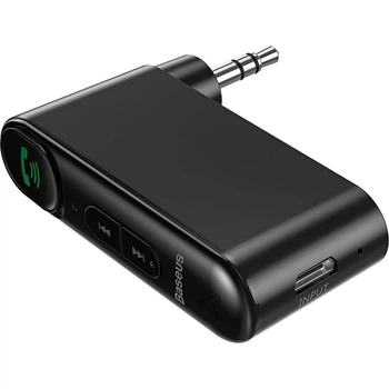 Bluetooth адаптер Baseus BSBA-02 AUX Wireless Audio Receiver Black