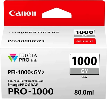 Картридж Canon PFI-1000 Gray 80 мл (0552C001)