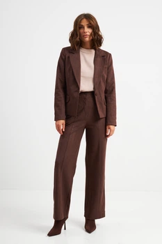 Жакет з асиметричною застібкою Wear me XL Коричневий (шоколадний) (5_25_155_11858)