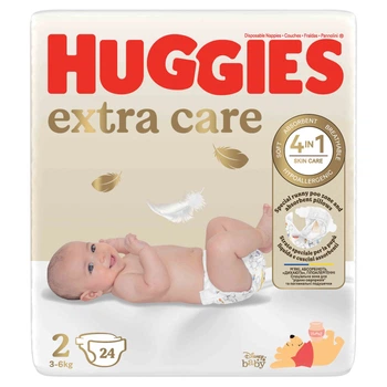 Підгузки Huggies Extra Care 2 (3-6 кг), 24 шт.