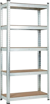 Regał metalowy ModernHome by Multistore G9040A 180 x 90 x 40 cm Srebrny (5905817006687)