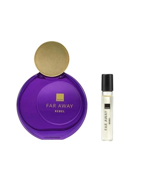 Женский парфюмированный набор 2-в-1 Avon Far Away Rebel: Парфюмированная вода Far Away Rebel для Нее 50 мл + Парфюмированная вода Far Away Rebel для Нее 10 мл