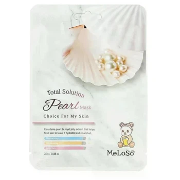 Маска сыворотка для лица с жемчугом Ceramide Anti Stress Balance Serum Mask 25 мл Meloso