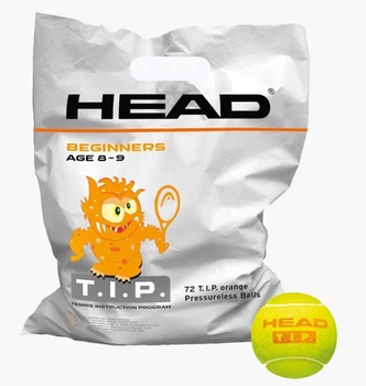 Мяч для большого тенниса Head Tip Polybag 72 Balls Orange 578270 MISC