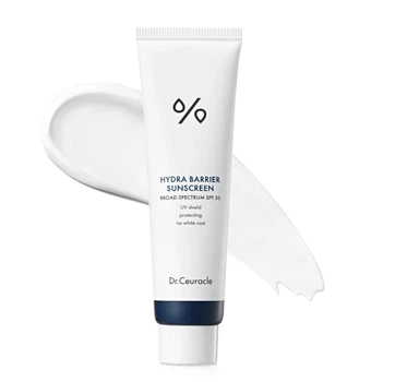 Hydra Barrier Sunscreen Зволожувальний сонцезахисний крем на основі фізичних фільтрів Dr.ceuracle 50ml