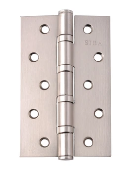 Петля дверна SIBA 125 мм універсальна сталева, матовий нікель (4 BB 5" X 3" Х 3MM FHP SN)