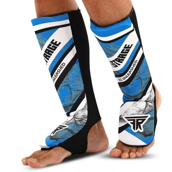Защита голени и стопы чулочного типа Fistrage Fight Gear 5135 размер XL Blue-White