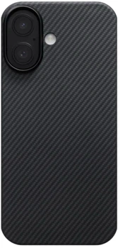 Чохол для смартфона Pitaka Ultra-Slim Case with PitaTap Twill 600D для Apple iPhone 17 Black/Grey (KI1701)