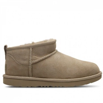 Угтра Міні Хакі Замшеві UGG Classic Ultra Mini Khaki Suede (37, хакі)