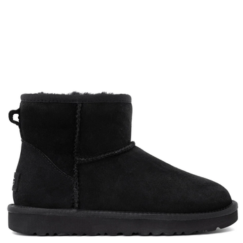 Жіночі уггі Класичний Міні Чорні Замшеві UGG Australia Classic Mini Black Suede (40, чорний)