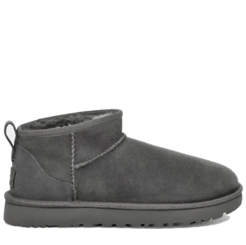 Жіночі уггі Ультра Міні Сірі Замшеві UGG Classic Ultra Mini Grey Suede (39, сірий)
