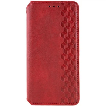 Шкіряний чохол-книжка GETMAN Cubic (PU) для Xiaomi Redmi 15 (EU) Червоний
