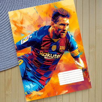 Тетрадь Месси Messi 18 листов клетка 24435