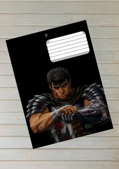 Зошит аніме Берсерк Berserk на скобі 18 аркушів клітка 17933