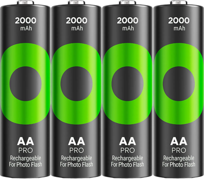 Akumulator GP ReCyko Pro Photo Flash AA (HR6) 1.2V 2000 mAh 4 szt (4891199212765)