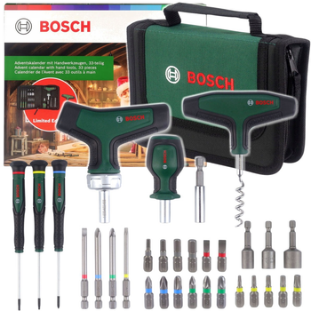 Набір інструментів Bosch DIY Christmas Calendar 33 шт (1600A0349X)