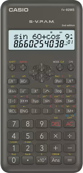 Калькулятор Casio FX-82MS-2 10+2-розрядний Black (FX 82 MS 2E)