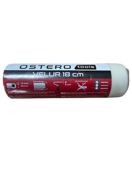 Валик Ostero Velour 180 мм, велюр, ворс 4 мм, Ø48 мм