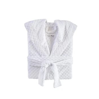Халат Lotus Home Larna белый S/M (svt-2000022345958)
