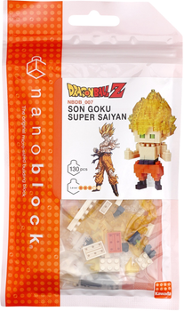 Klocki konstrukcyjne Nanoblock Dragon Ball Son Goku Super Saiyan 130 elementów NBDB_007 (4972825213469)