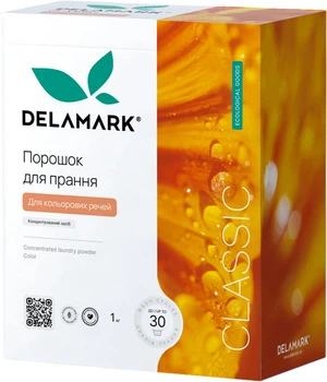 Концентрированный бесфосфатный стиральный порошок Delamark Color 1 кг (4820152330499)