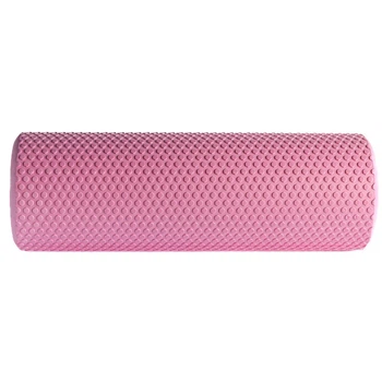 Массажный ролик рулон для йоги, фитнеса 45*15 см Feel Fit Розовый