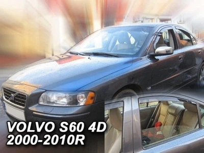 Дефлекторы окон ветровики Volvo S60 4D 01-10 вставные 4шт Heko Вольво С60 АМ0008086
