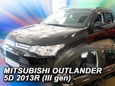 Дефлекторы окон ветровики Mitsubishi OUTLANDER 5D 12-21 вставные 4шт Heko Митсубиси Аутлендер АМ0007589