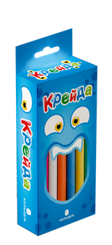 Крейда Маленька кругла - 8 штук Strateg різнокольорова (50105)