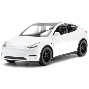 Машинка Tesla Model Y Іграшка Металева Колекційна 1:32