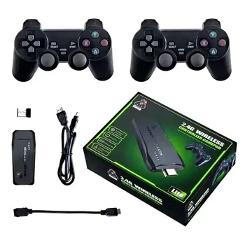 Игровая консоль Game Stick Lite M8 64G 4K Ultra HD с двумя джойстиками, большая библиотека ретро-игр