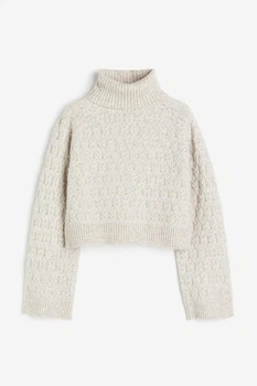 Жіночий светр H&M 205945-2 L(175/104) бежевий (2059450005)