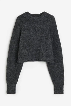 Жіночий джемпер H&M 205830-2 2XL(180/128) сірий (2058300007)