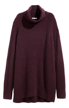 Жіночий светр H&M 207012-2 S(165/88) бордовий (2070120003)